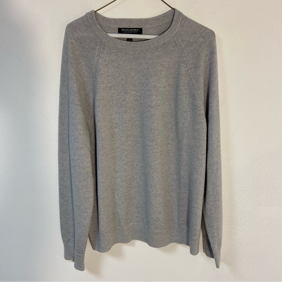 Banana Republic men’s sweater crew neck grey Large - Picture 5 of 10
